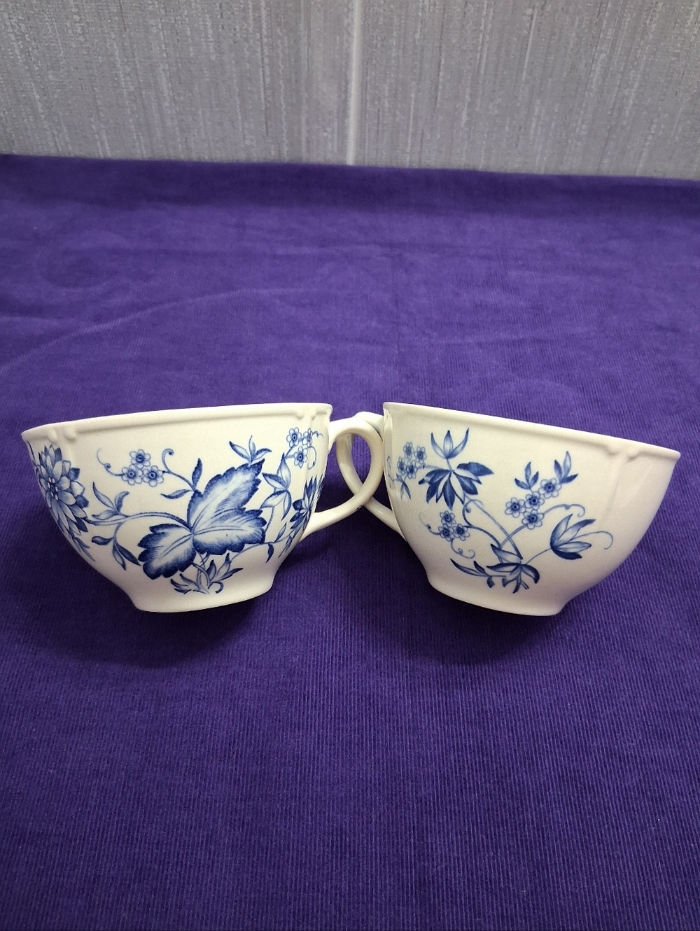 Vintage Malvern Blue Windsor Ware Teacups Saucers Bowls Johnson Bros England - Picture 14 of 16